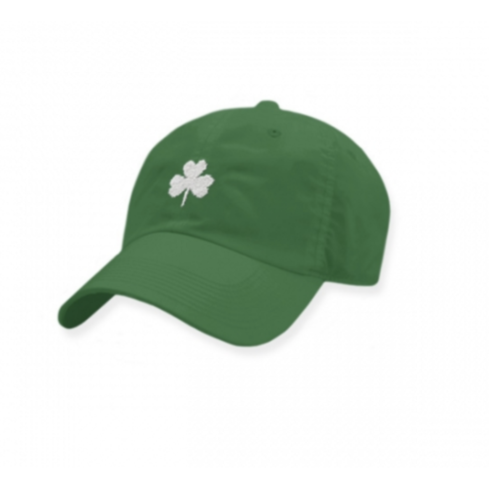 Smathers & Branson S&B Needlepoint Performance Hat, White Shamrock on Spruce