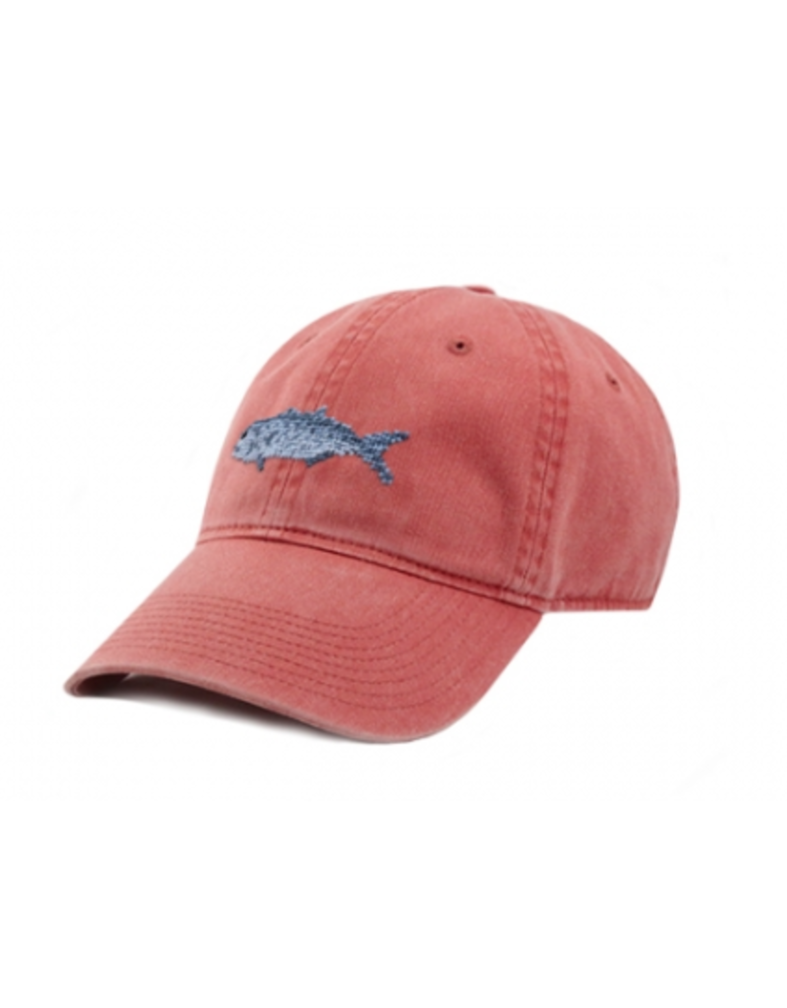 Smathers & Branson S&B Needlepoint Hat, Bluefish Nantucket Red