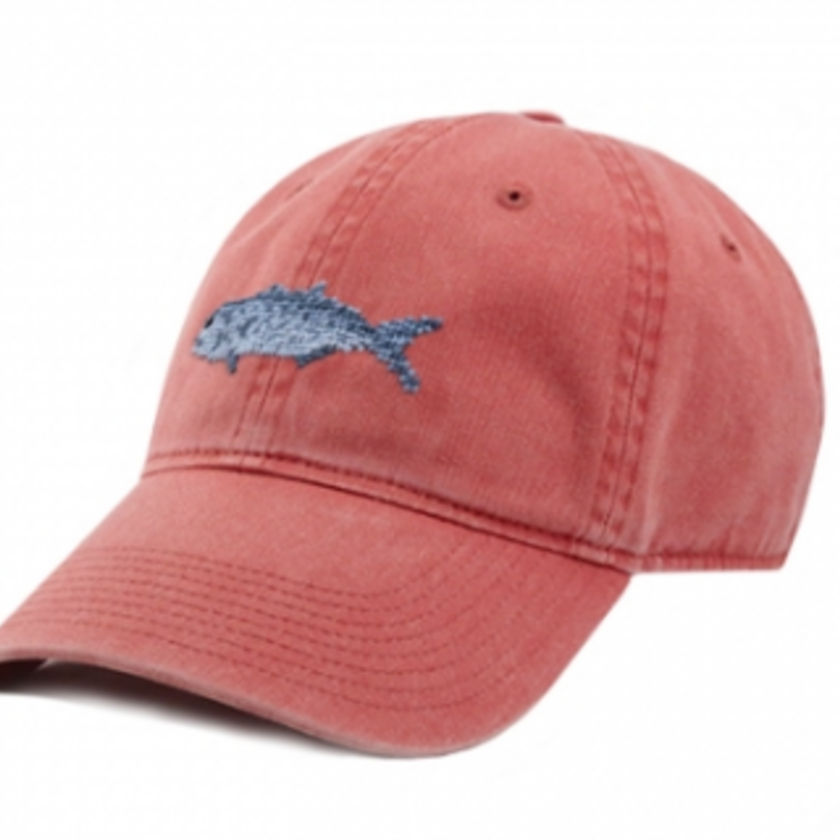 Smathers & Branson S&B Needlepoint Hat, Bluefish Nantucket Red