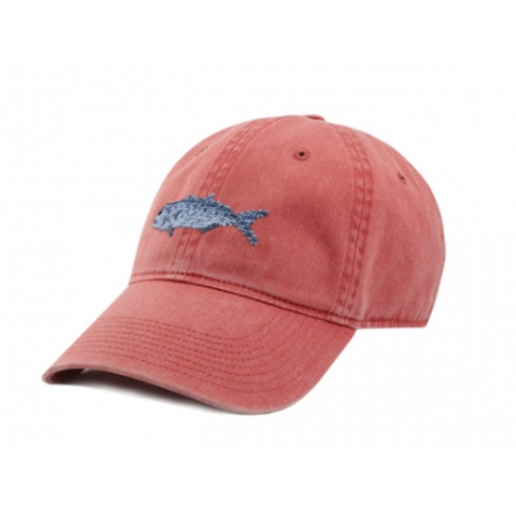 Smathers & Branson S&B Needlepoint Hat, Bluefish Nantucket Red