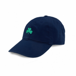 Smathers & Branson S&B Needlepoint Ball Hat, Shamrock Hat on Navy