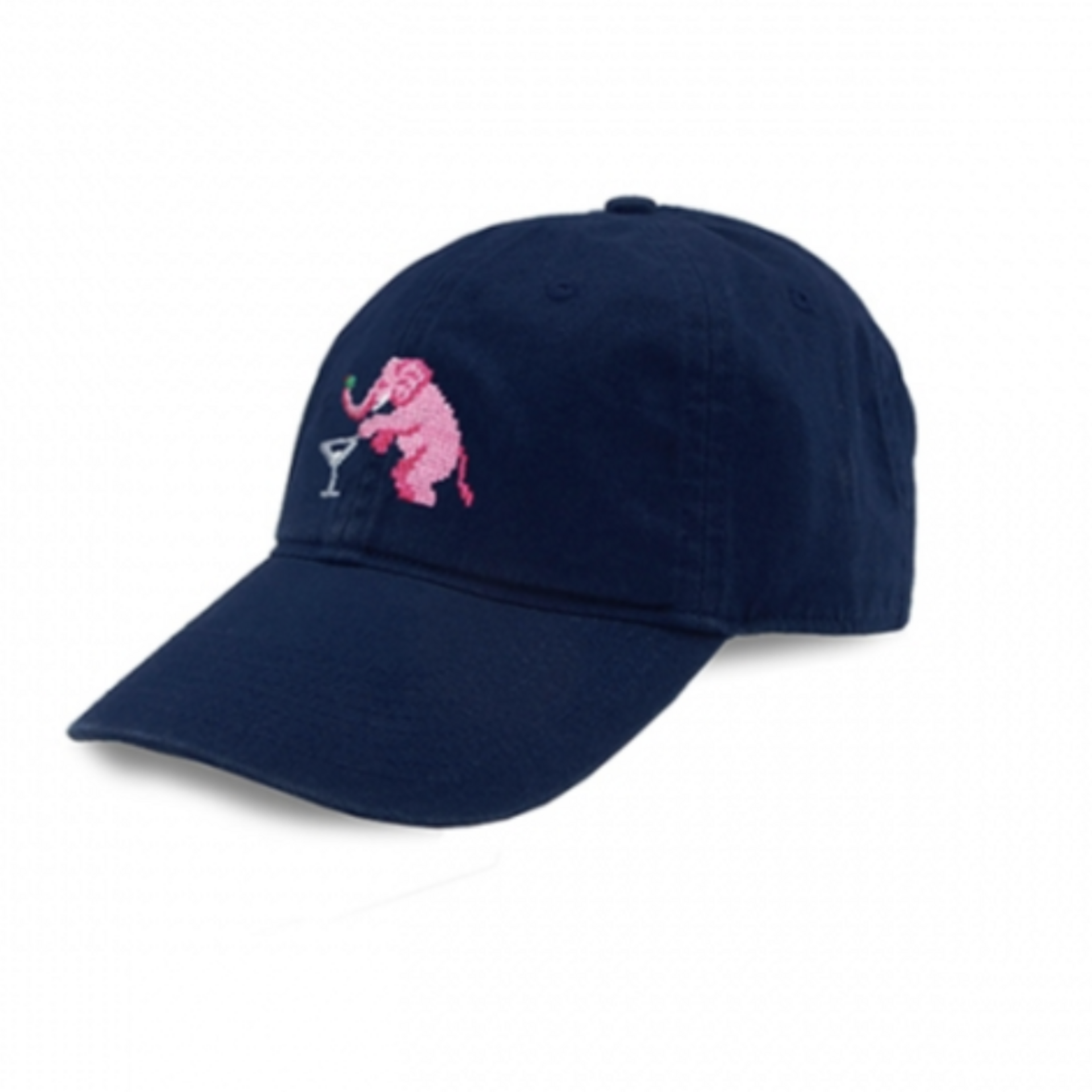 Smathers & Branson S&B Needlepoint Ball Hat, Elephant Martini Hat