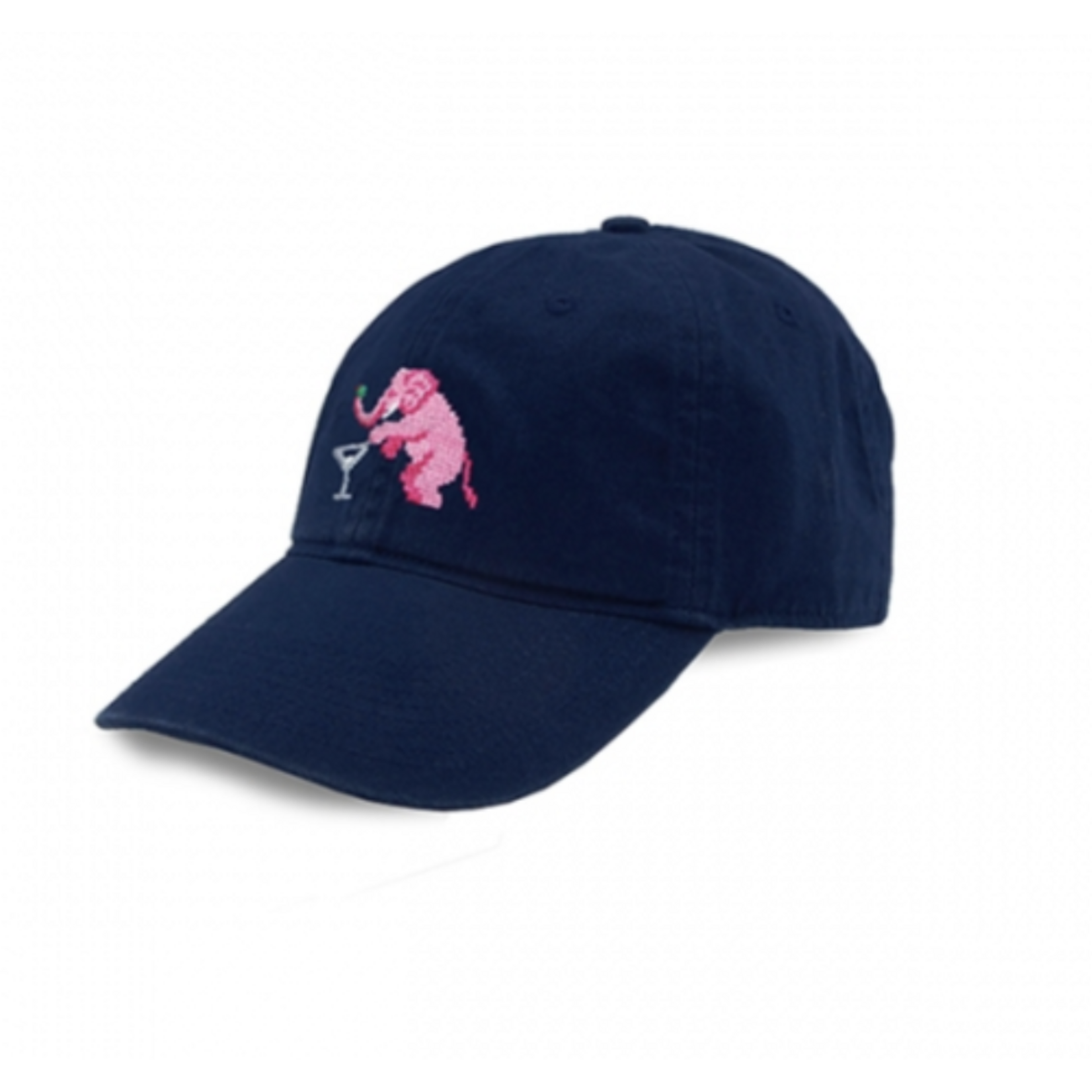 Smathers & Branson S&B Needlepoint Ball Hat, Elephant Martini Hat