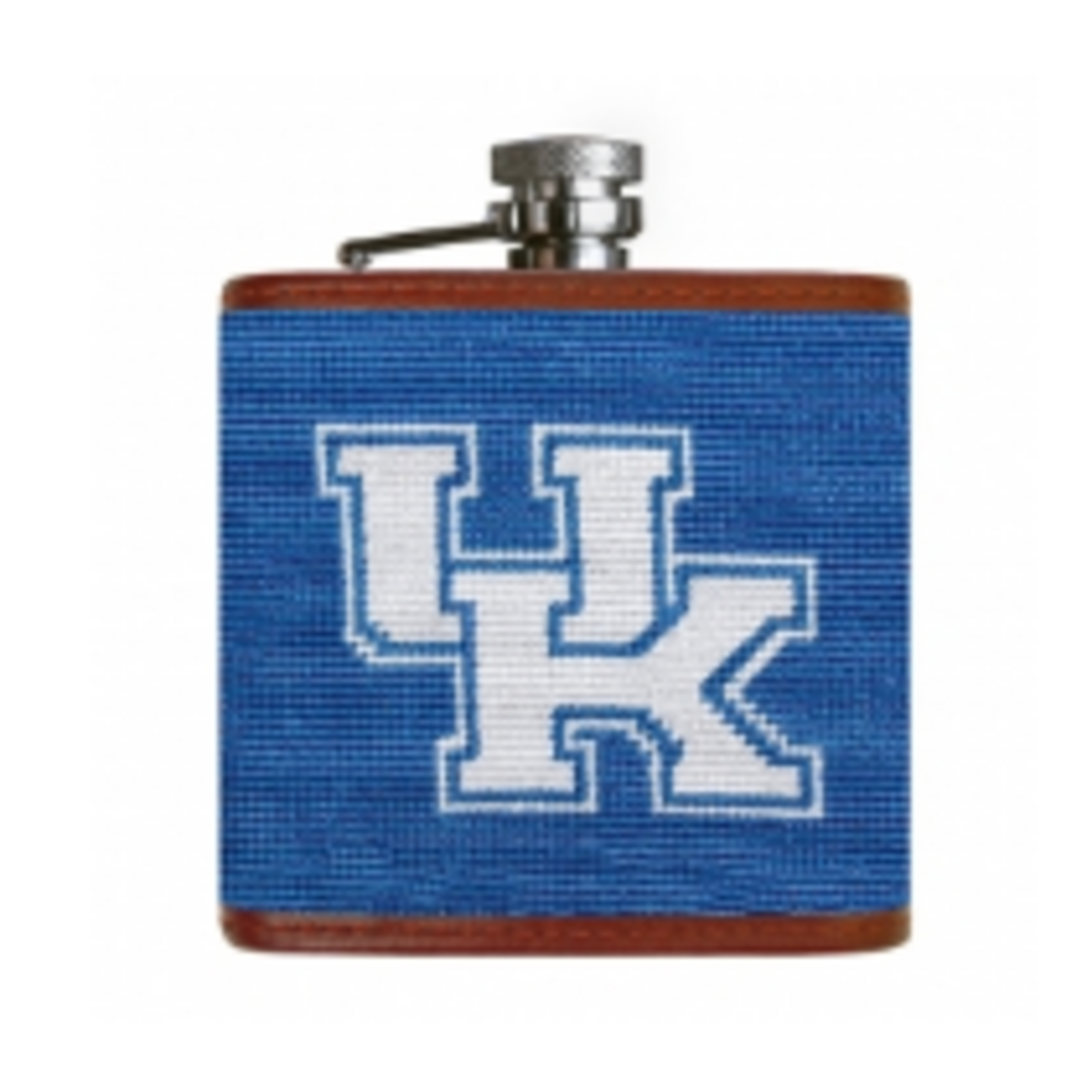 Smathers & Branson S&B Needlepoint Flask, Kentucky (blue)