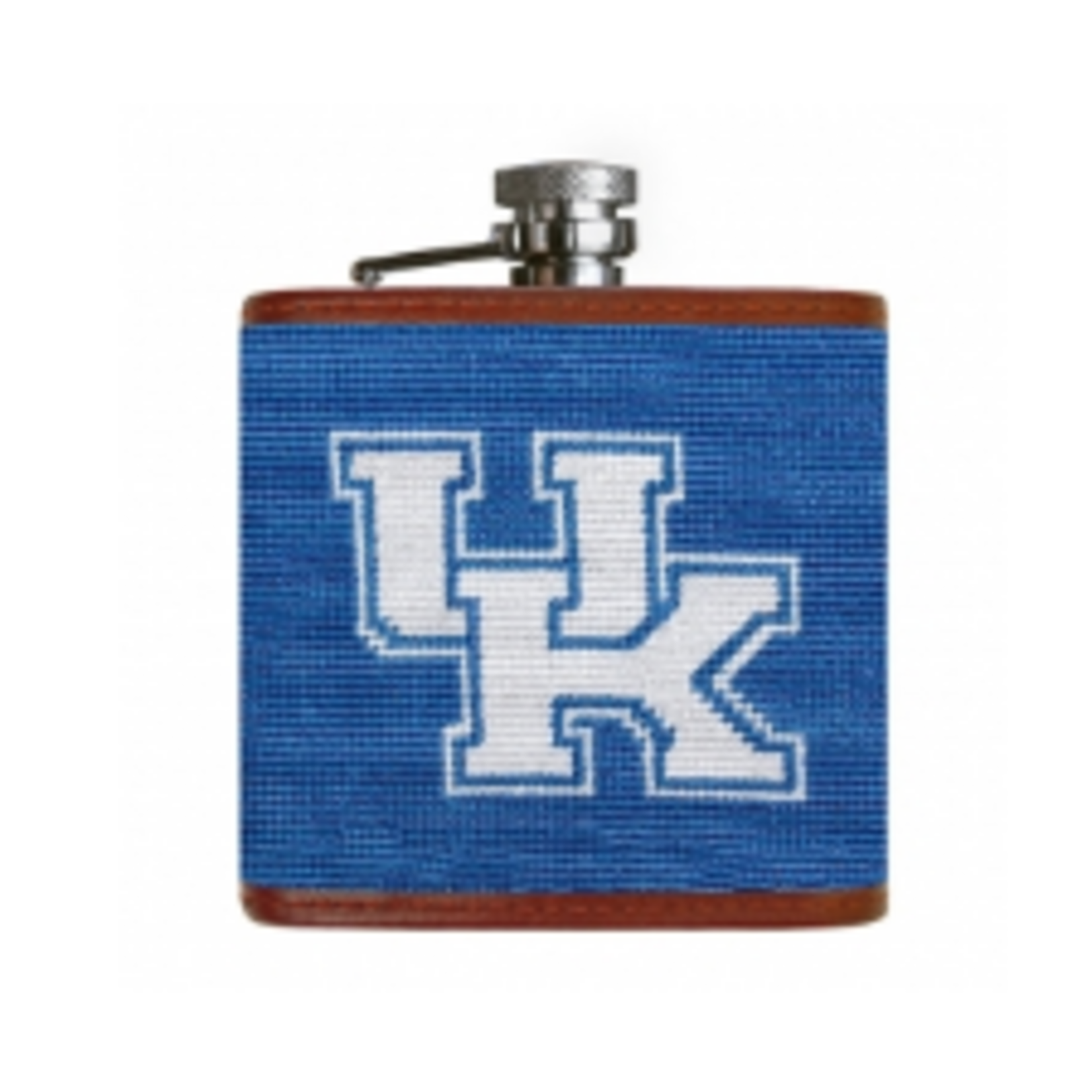 Smathers & Branson S&B Needlepoint Flask, Kentucky (blue)