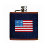 Smathers & Branson S&B Flask, American Flag, Navy