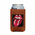 Smathers & Branson S&B Needlepoint Can Cooler, Rolling Stones (black)