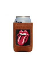 Smathers & Branson S&B Needlepoint Can Cooler, Rolling Stones (black)