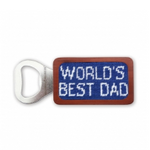 Smathers & Branson S&B Needlepoint Bottle Opener, World's Best Dad