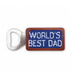 Smathers & Branson S&B Needlepoint Bottle Opener, World's Best Dad