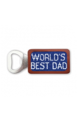 Smathers & Branson S&B Needlepoint Bottle Opener, World's Best Dad