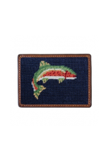 Smathers & Branson S&B Needlepoint Card Wallet, Trout