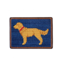 Smathers & Branson S&B Needlepoint Card Wallet, Golden Retriever