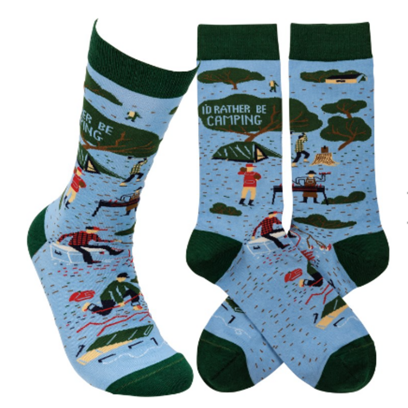Socks, I'd Rather Be Camping