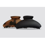 Kitsch Kitsch Medium Claw Clips 2pc, Black & Tort