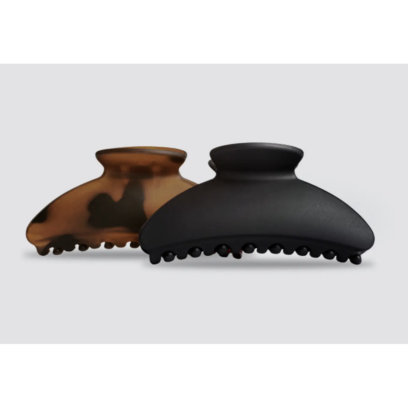 Kitsch Kitsch Medium Claw Clips 2pc, Black & Tort