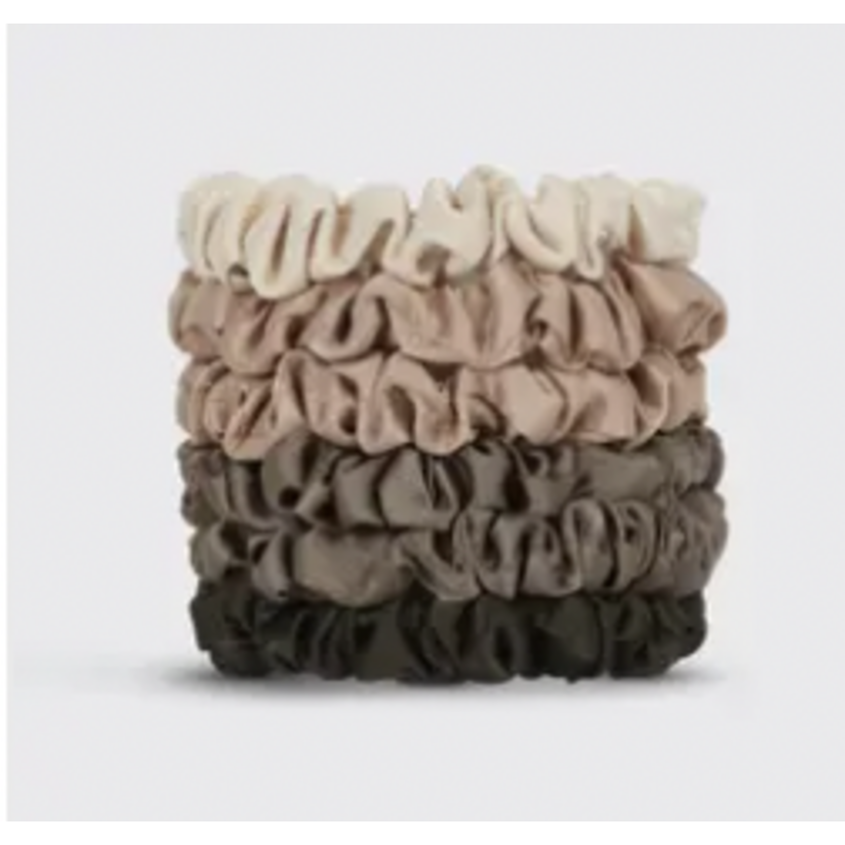 Kitsch Ultra Petite Satin Scrunchies 6pc - Eucalyptus