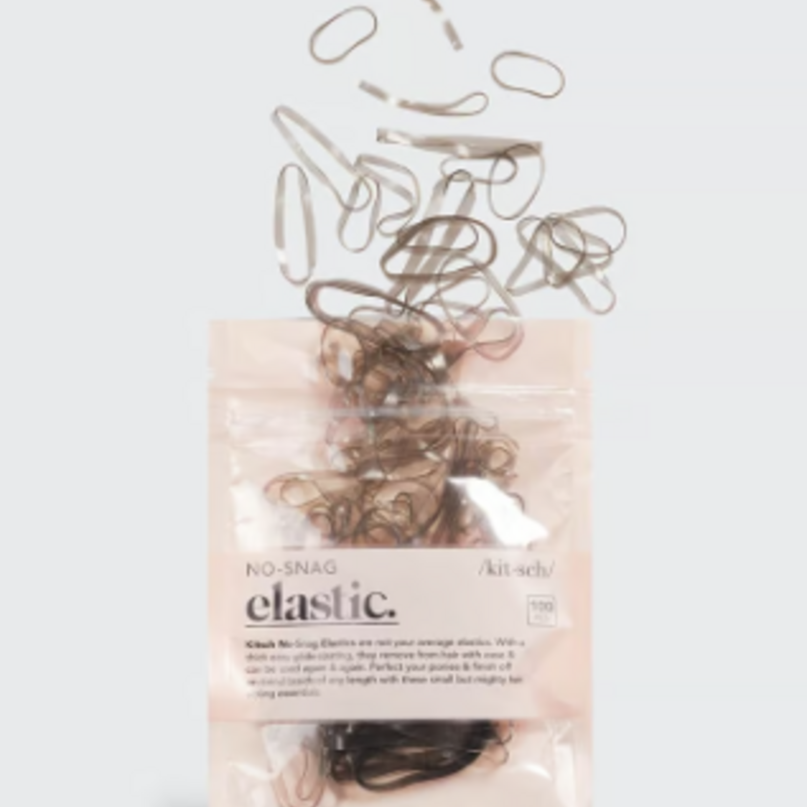 Kitsch No Snag Elastics, brown