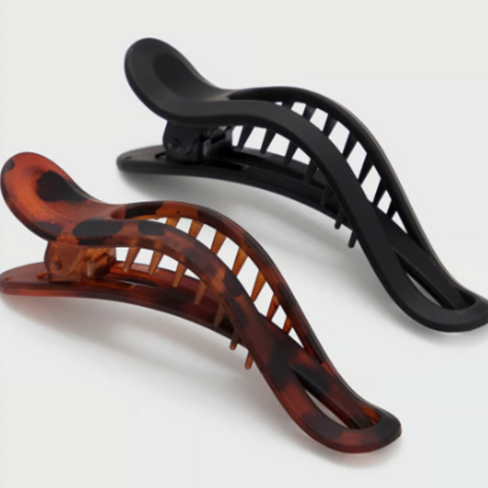 Kitsch Flat Lay Claw Clip, curved set of 2