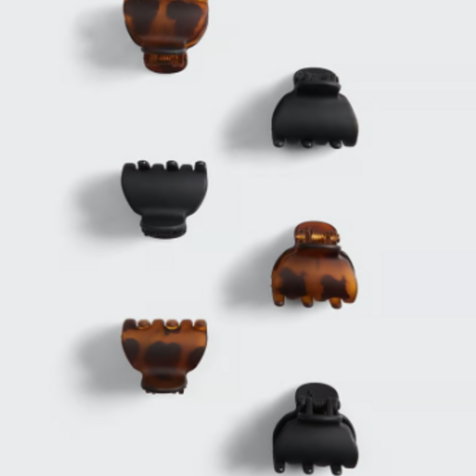 Kitsch Recycled Plastic X-Small Claw Clips, 6pc