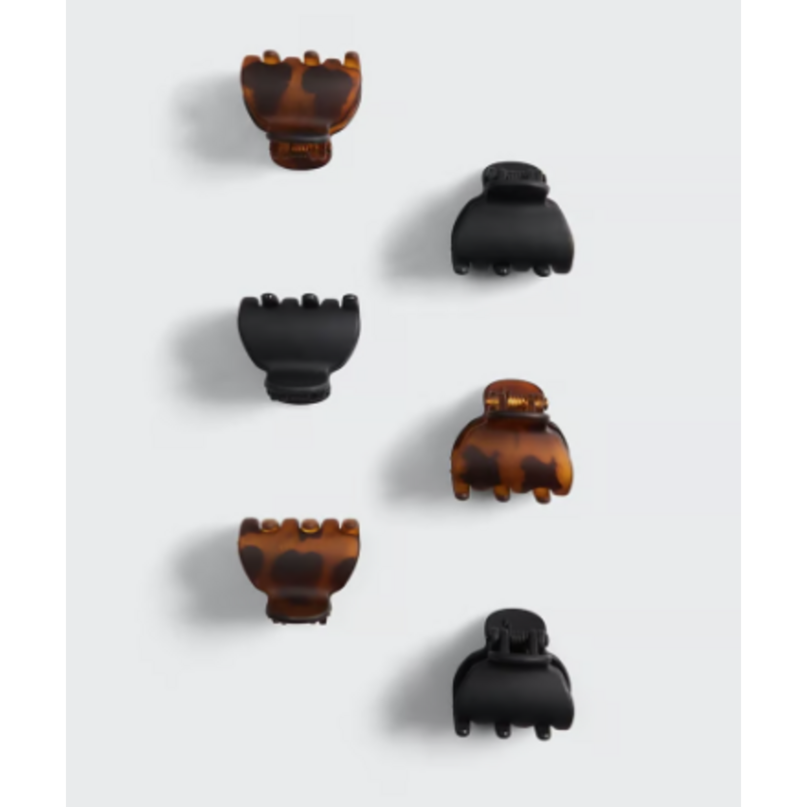 Kitsch Recycled Plastic X-Small Claw Clips, 6pc