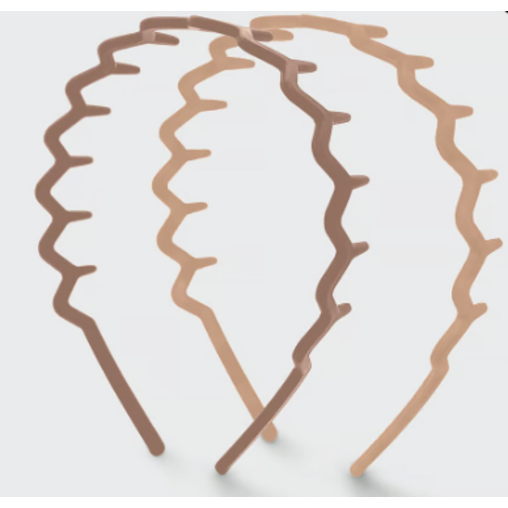 Kitsch Zig Zag Headband, 2 pc, Neutral