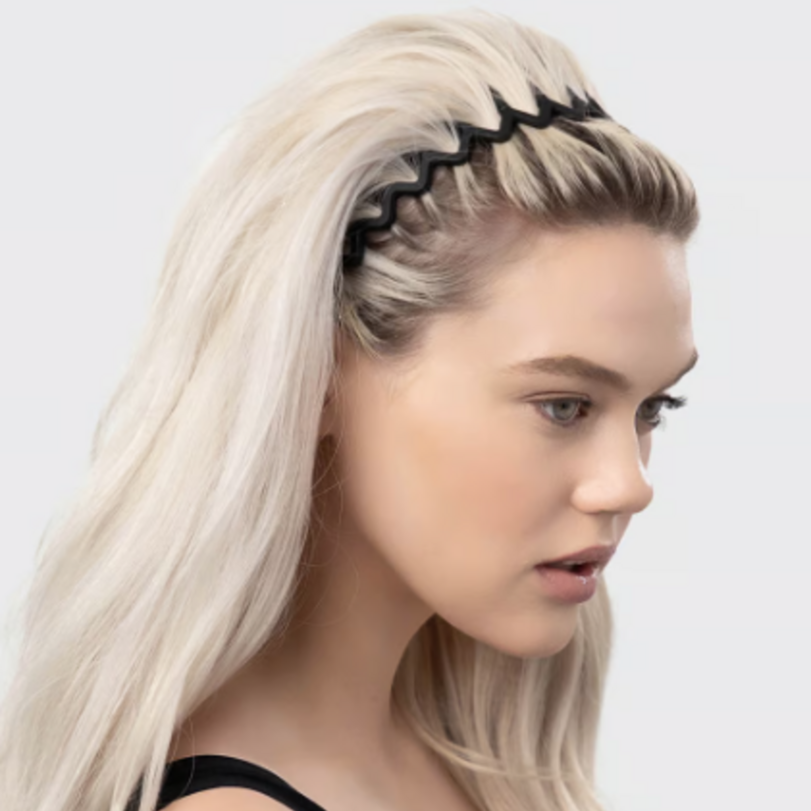 Kitsch Zig Zag Headband, 2 pc, Black & Tortoise