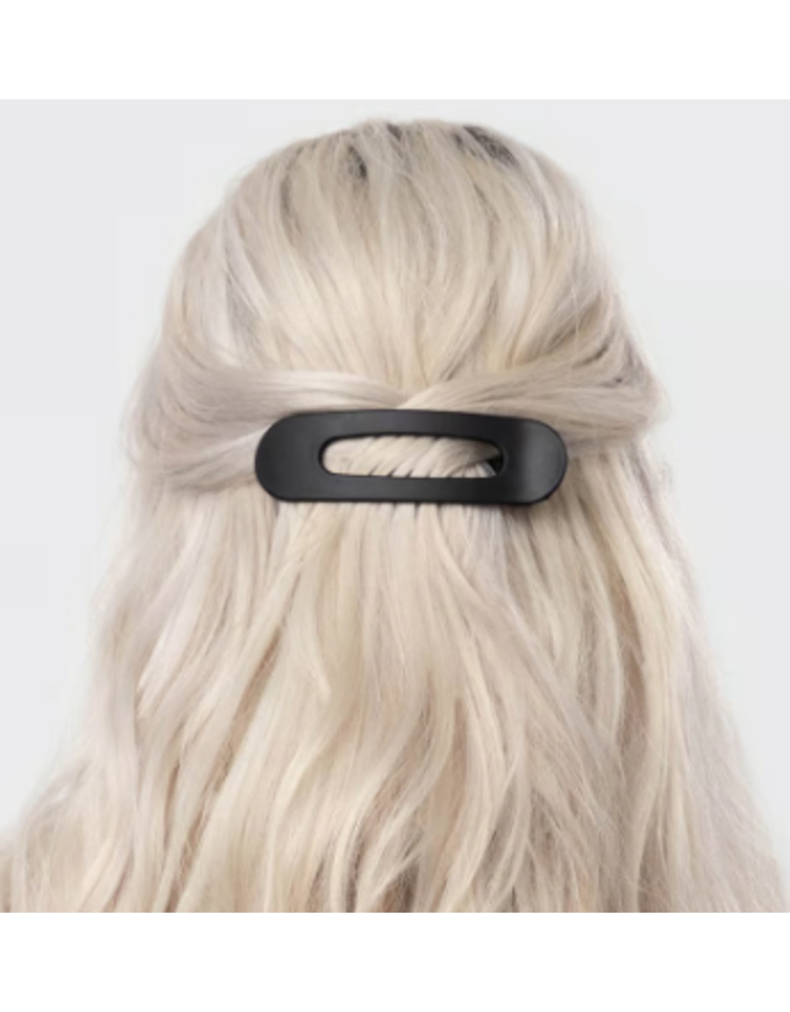 Kitsch Kitsch Recycled Plastic Flat Lay Claw Flat Clips, 2 pc. set, black/tortoise