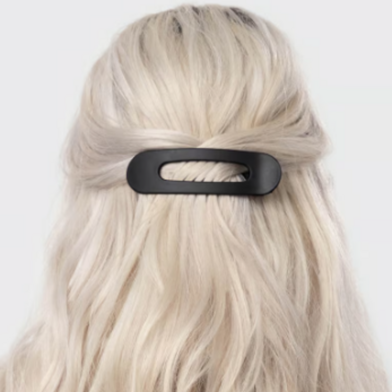 Kitsch Kitsch Recycled Plastic Flat Lay Claw Flat Clips, 2 pc. set, black/tortoise