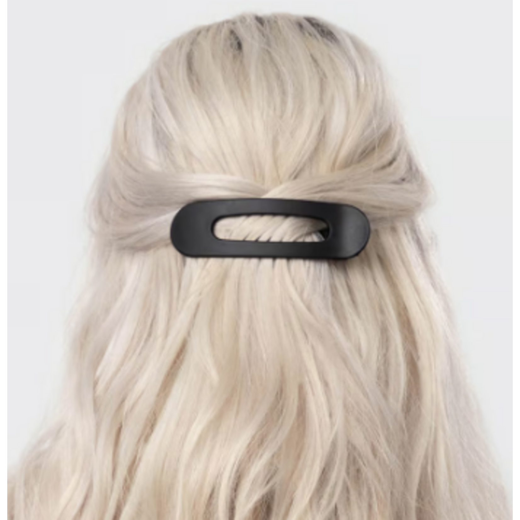 Kitsch Kitsch Recycled Plastic Flat Lay Claw Flat Clips, 2 pc. set, black/tortoise