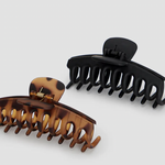 Kitsch Recycled Plastic Oversized Matte Claw Clips 2pc Set