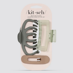 Kitsch Recycled Plastic Assorted Claw Clip Set 3pc - Octopus