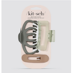 Kitsch Recycled Plastic Assorted Claw Clip Set 3pc - Octopus