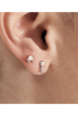 Ania Haie Ania Haie Ear Edit Kyoto Opal Climber Barbell Single Earring, silver