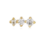 Ania Haie Ear Edit Sparkle Crawler Barbell Single Earring, gold