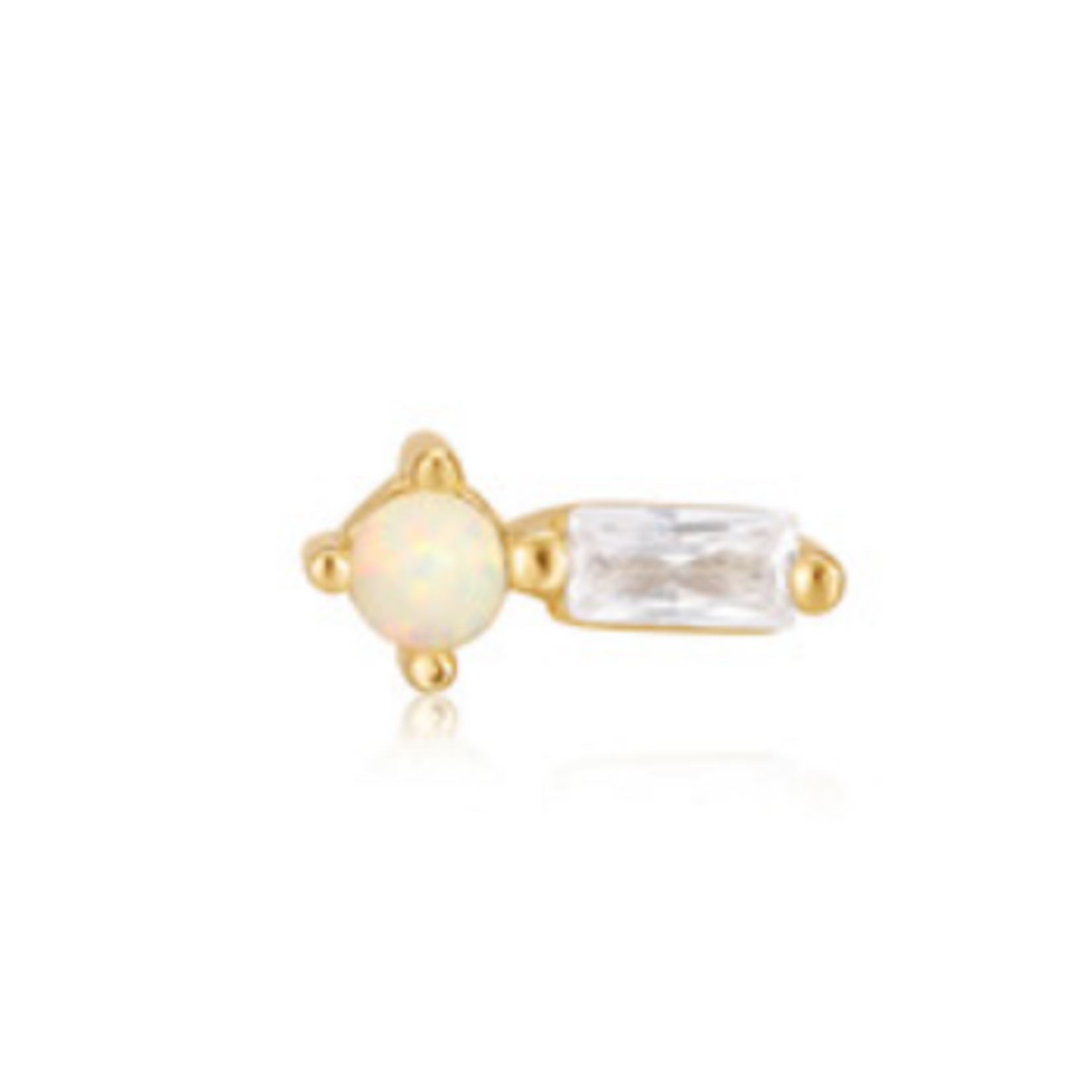 Ania Haie  Ear Edit Kyoto Opal Sparkle Barbell Single Earring, gold