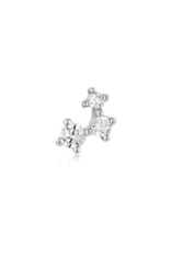 Ania Haie Ania Haie Ear Edit Sparkle Galaxy Barbell Single Earring, silver