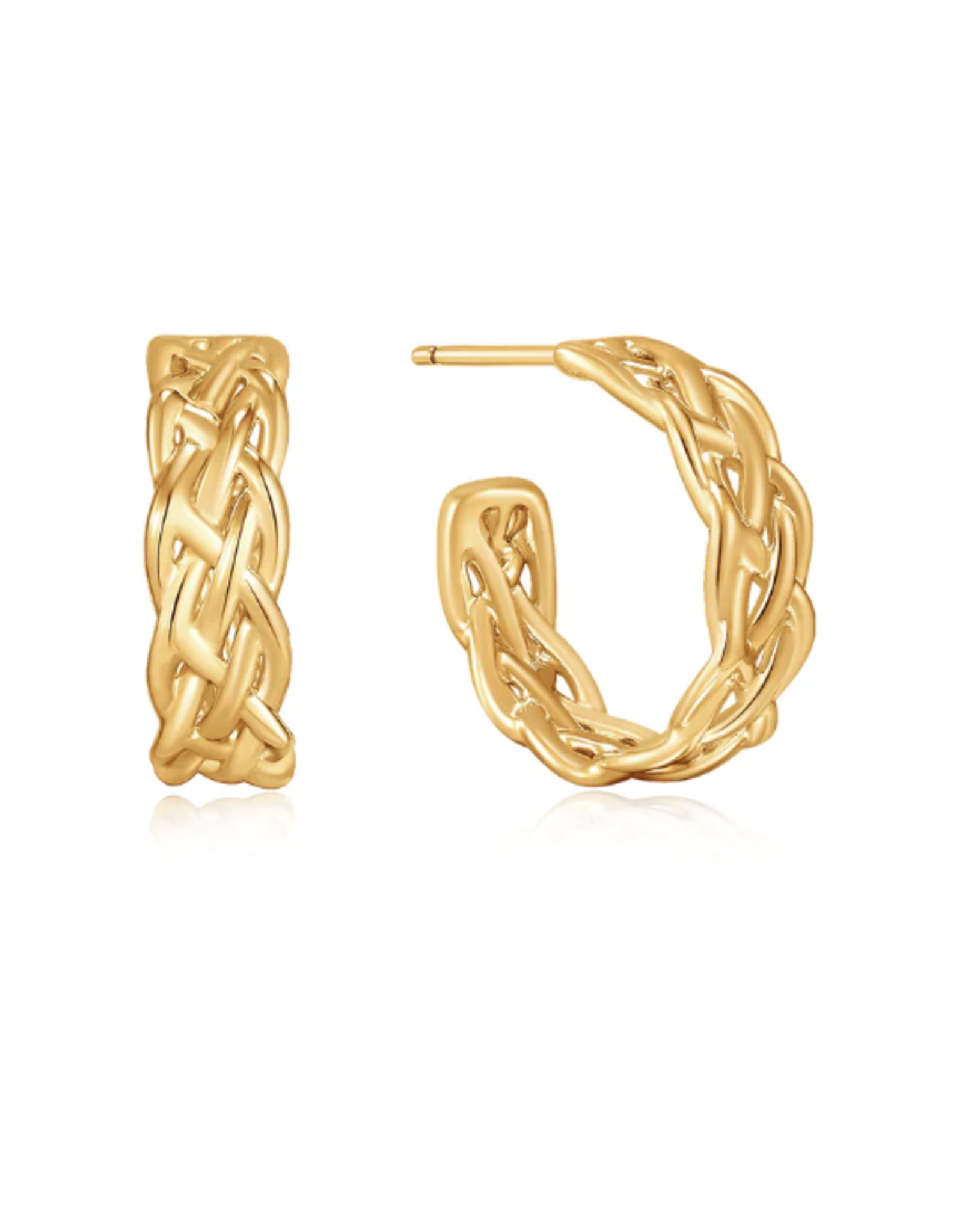Ania Haie Ania Haie Ropes & Dreams Chunky Hoop Earrings, gold