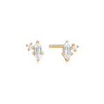 Ania Haie Dance 'Til Dawn Sparkle Emblem Stud Earring, gold