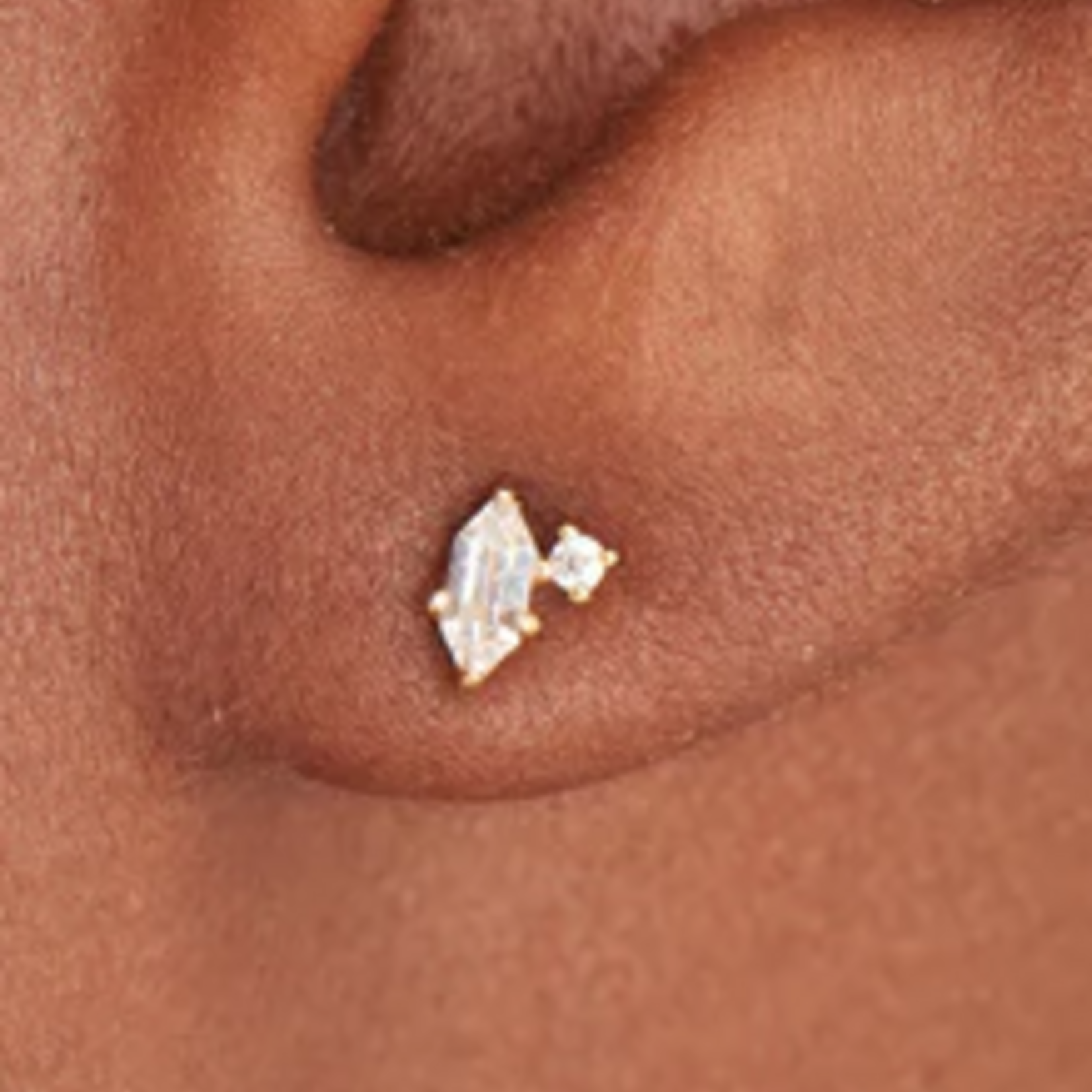 Ania Haie Ania Haie Dance 'Til Dawn Sparkle Emblem Stud Earring, gold