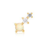 Ania Haie Ania Haie Ear Edit Kyoto Opal Climber Barbell Single Earring, gold