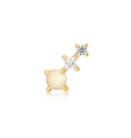 Ania Haie Ania Haie Ear Edit Kyoto Opal Climber Barbell Single Earring, gold