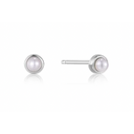 Ania Haie Ania Haie Pearl Power Cabochon Stud Earrings, Silver