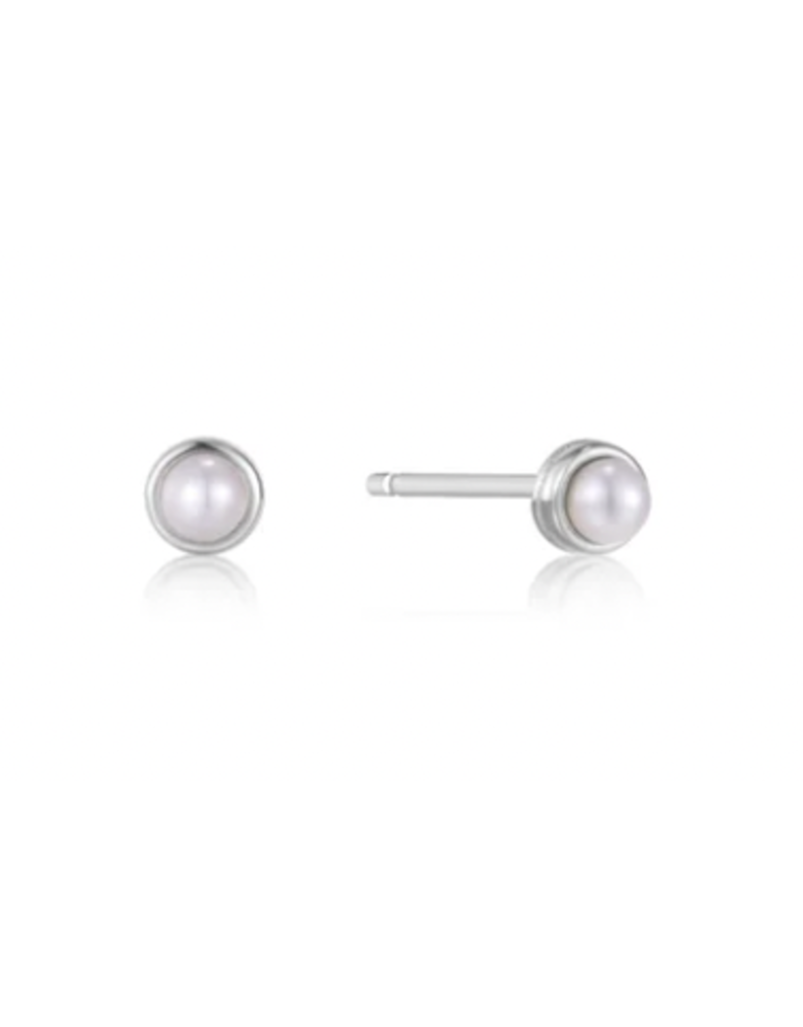 Ania Haie Ania Haie Pearl Power Cabochon Stud Earrings, Silver