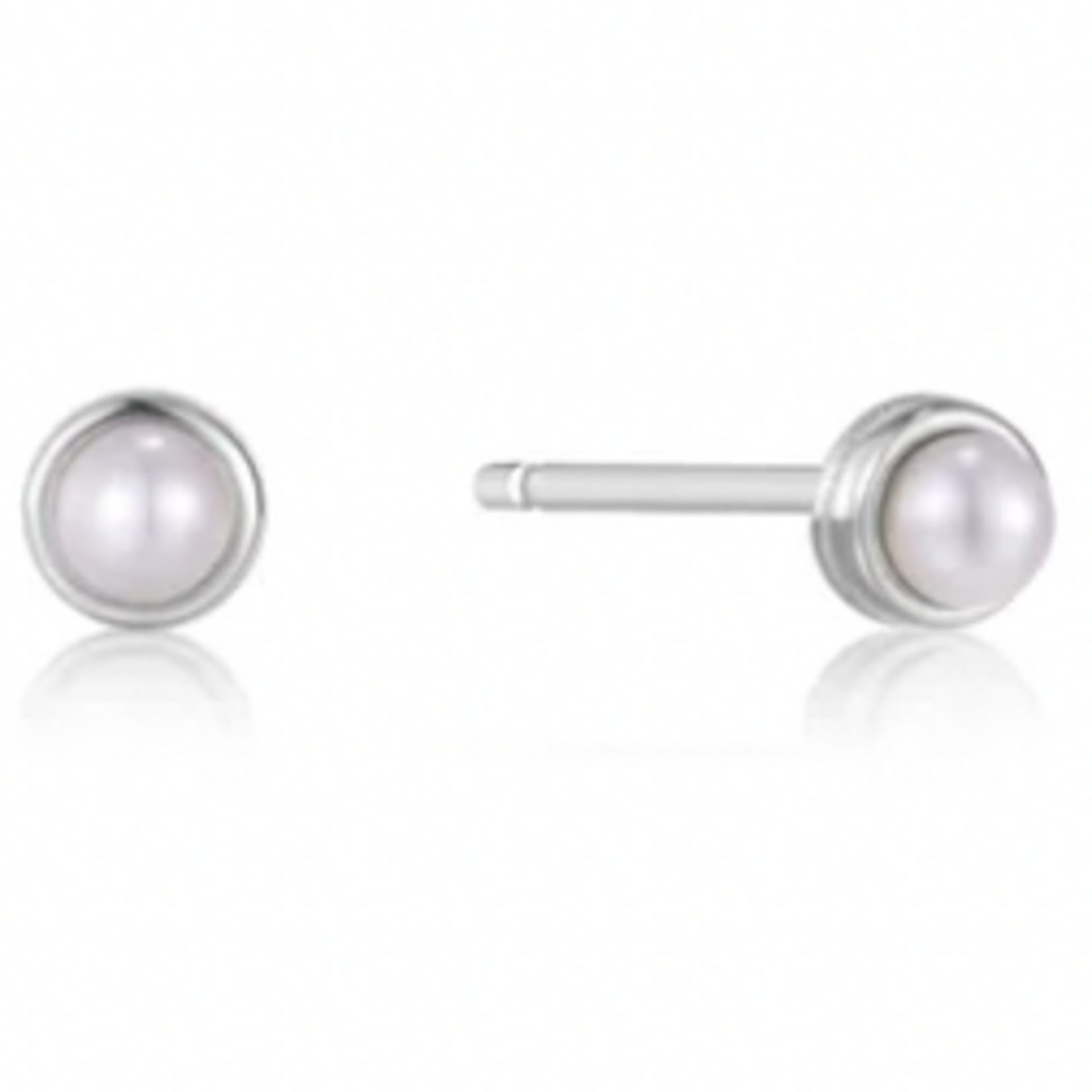 Ania Haie Ania Haie Pearl Power Cabochon Stud Earrings, Silver