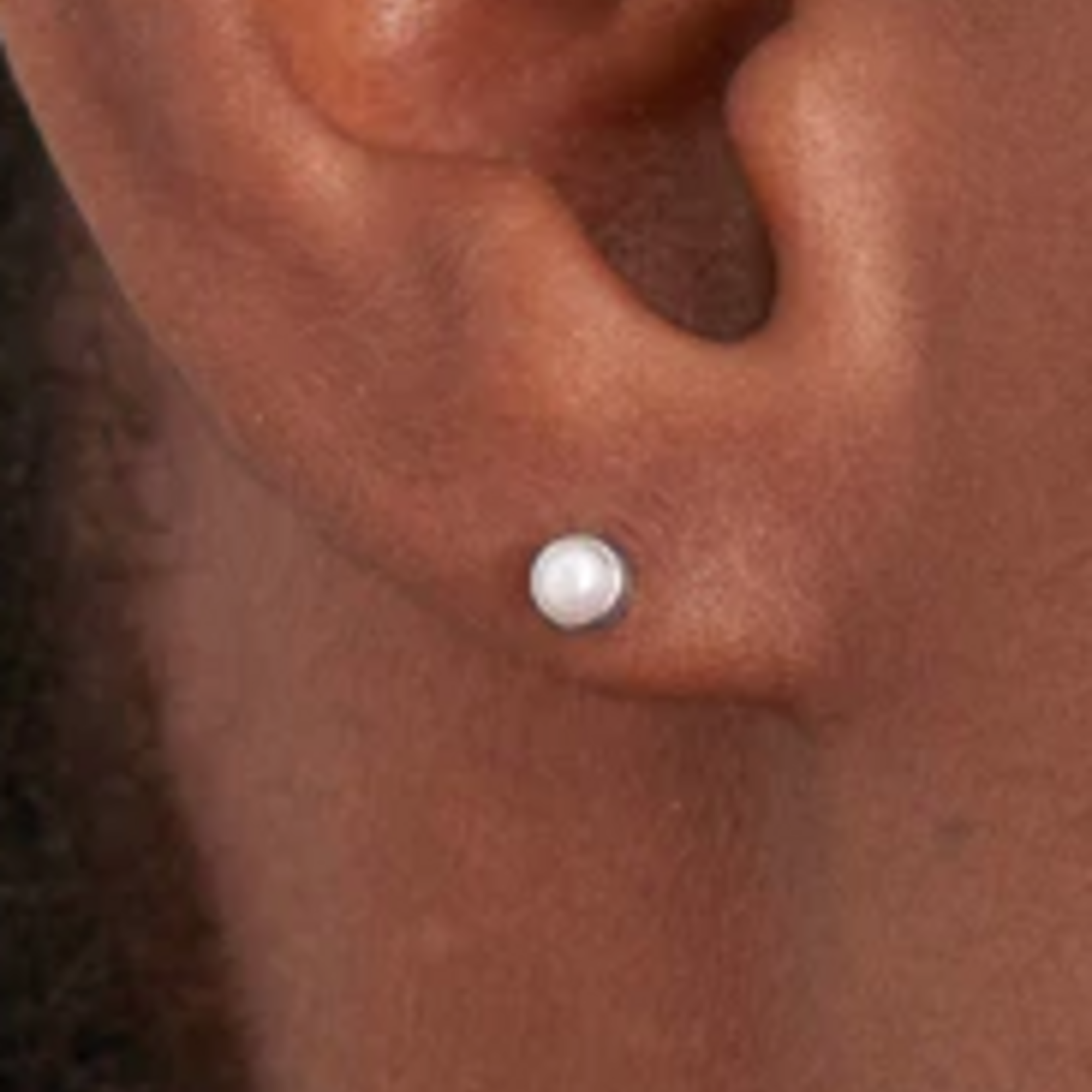 Ania Haie Ania Haie Pearl Power Cabochon Stud Earrings, Silver