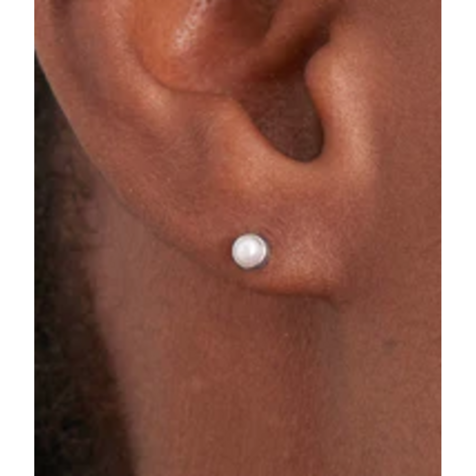 Ania Haie Ania Haie Pearl Power Cabochon Stud Earrings, Silver