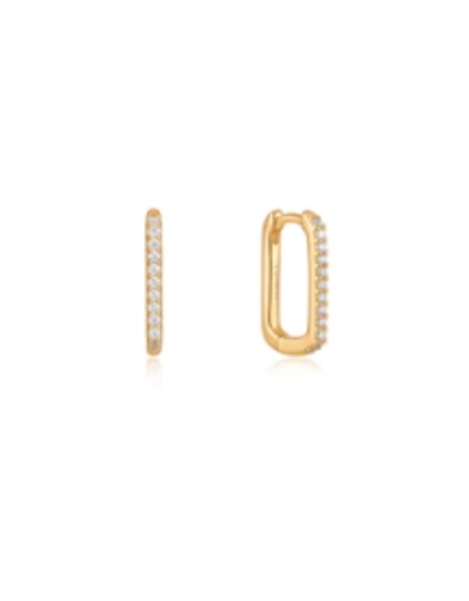 Ania Haie Ania Haie Glam Rock Oval Hoop Earrings, gold