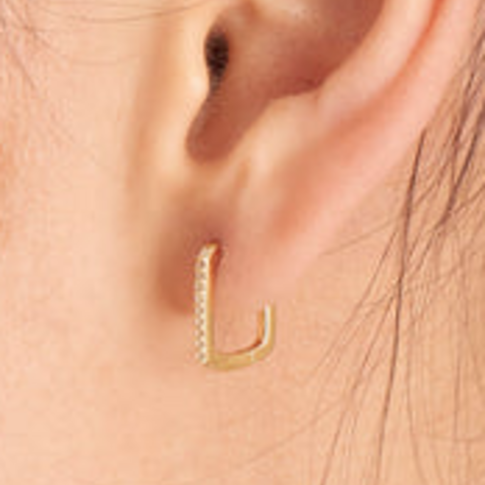 Ania Haie Ania Haie Glam Rock Oval Hoop Earrings, gold