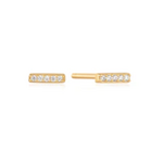 Ania Haie Ania Haie Glam Rock Bar Stud Earrings, gold